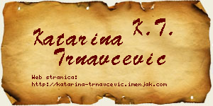 Katarina Trnavčević vizit kartica